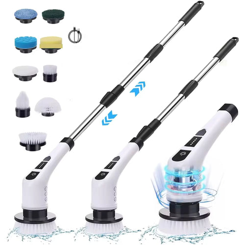 PowerScrub Pro: 9-in-1 Electric Cleaning Brush