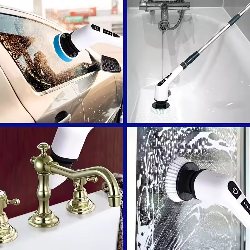PowerScrub Pro: 9-in-1 Electric Cleaning Brush